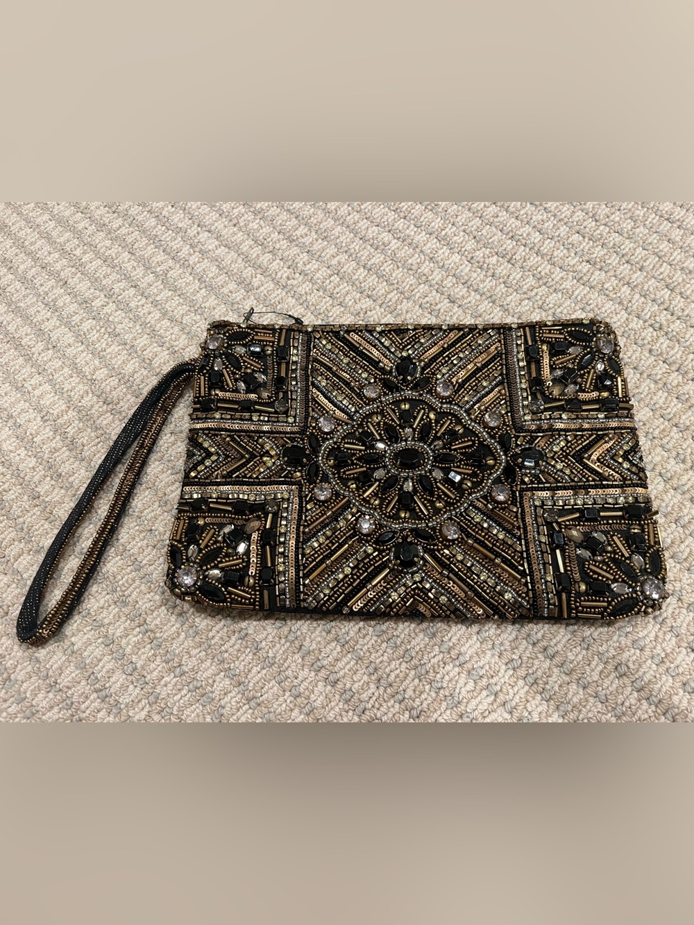 Chico’s Beaded Wristlet/Clutch